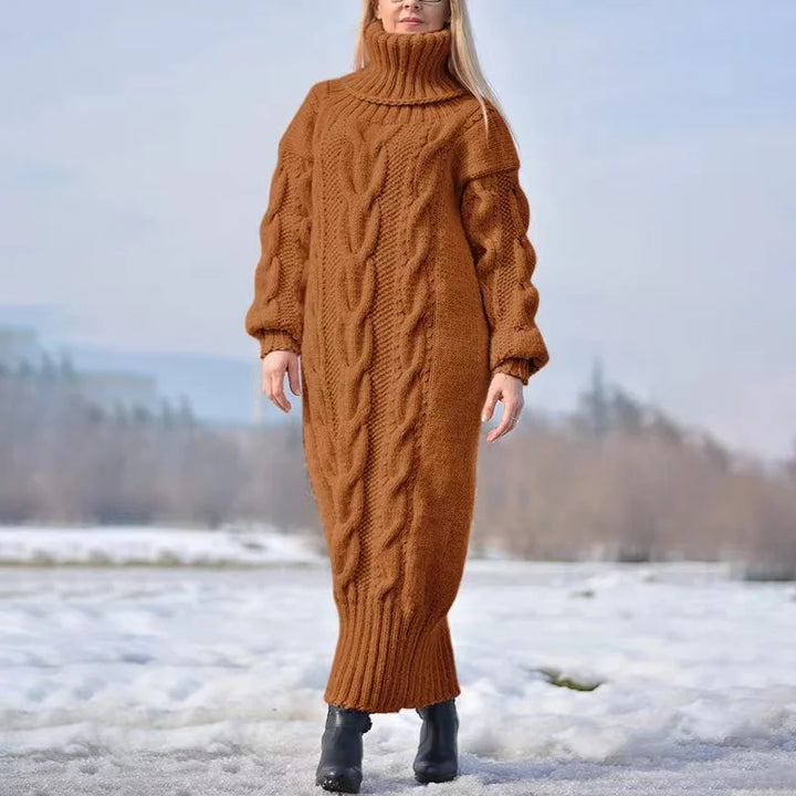 Stilla | Pullover Med Rullekrave Til Den, Afslappet Strikkjole