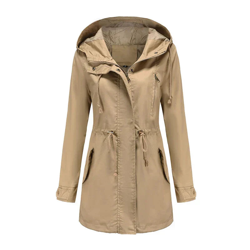 Stilla | Trenchcoat med hætte