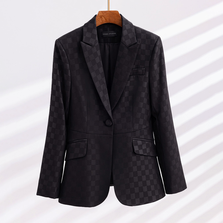 Stilla | Elegant Tjekket Blazer
