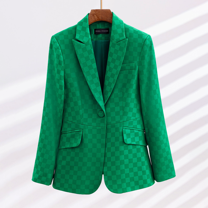Stilla | Elegant Tjekket Blazer