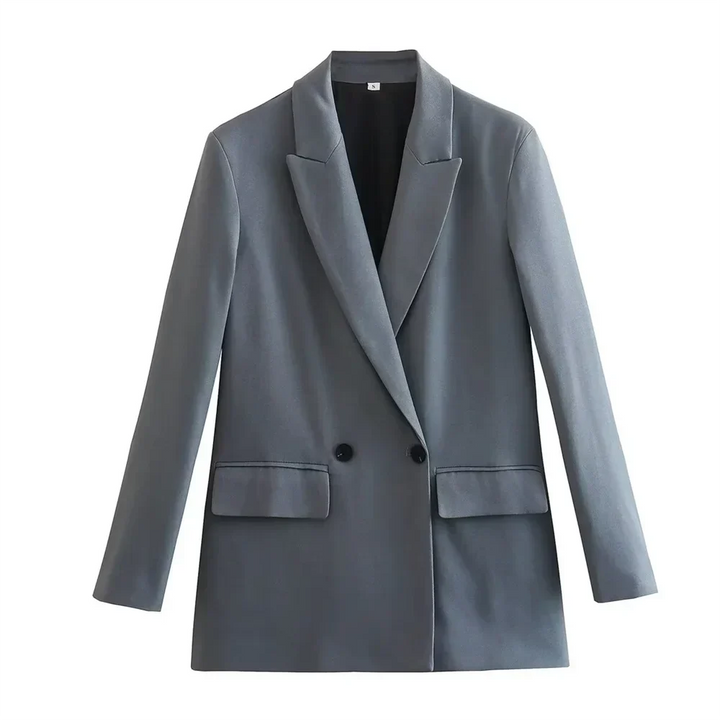 Stilla | Klassisk Dame Blazer Med Dobbelt Knapliste