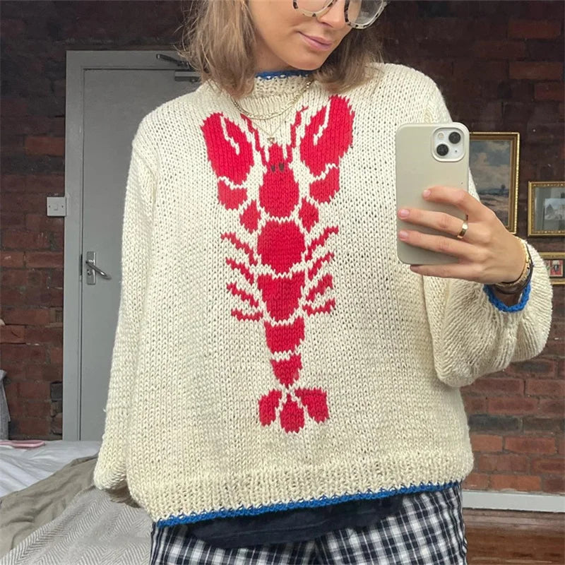 Stilla | Vintage Pullover Med Lange Ærmer Walburga Til Damer