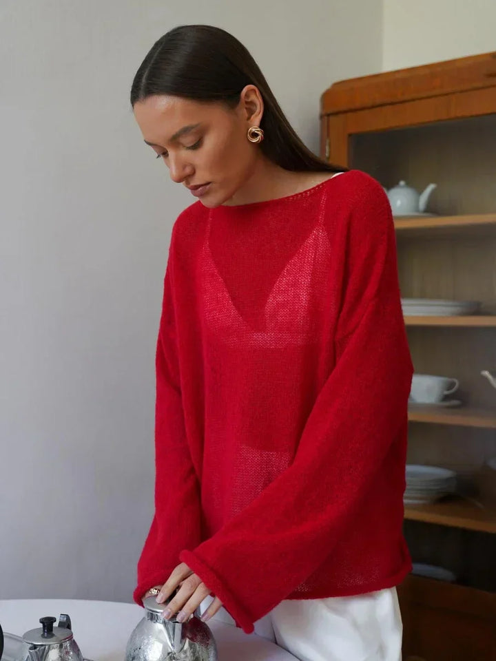 Stilla | Oversize Grovstrikket trøje