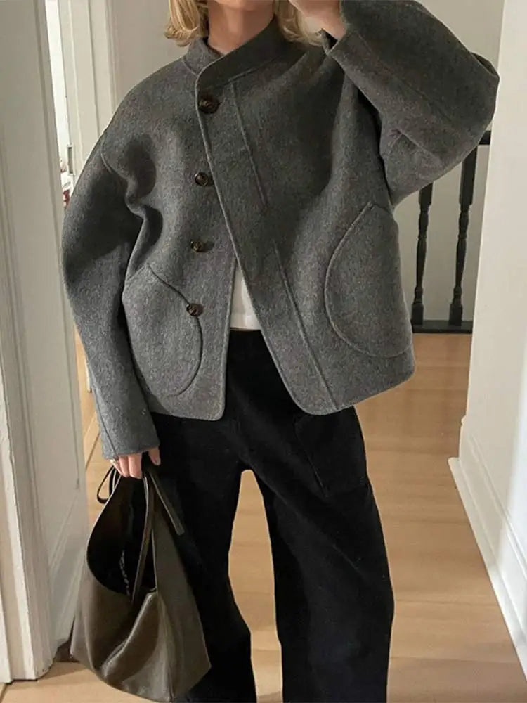 Stilla | Overdimensioneret peacoat