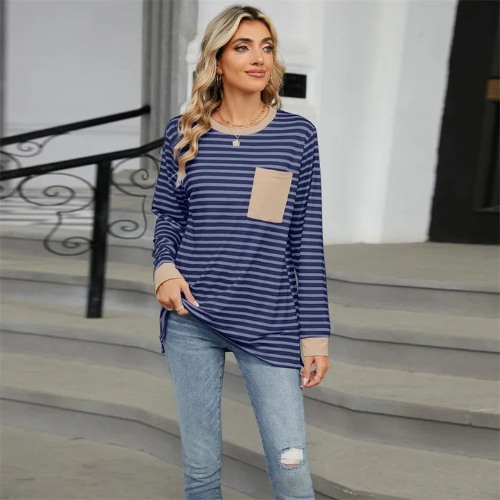 Stilla | Oversize T-shirt med striber