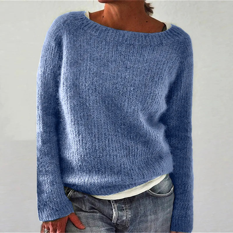 Stilla | Løs Strikkeboot Hals Pullover