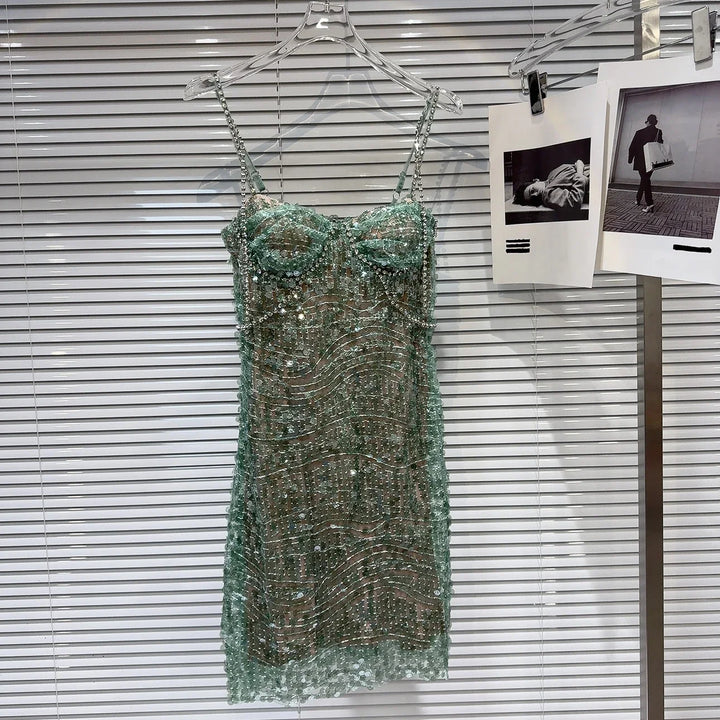 Stilla | Pynte Grøn Bustier Kjole