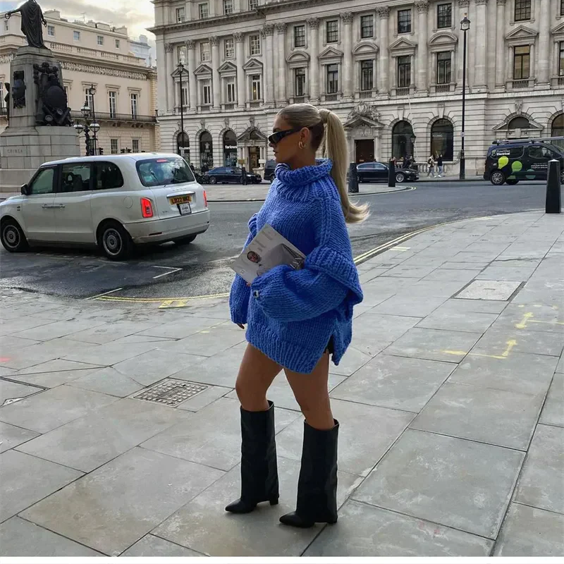 Stilla | Oversized Turtleneck sweater med lange ærmer