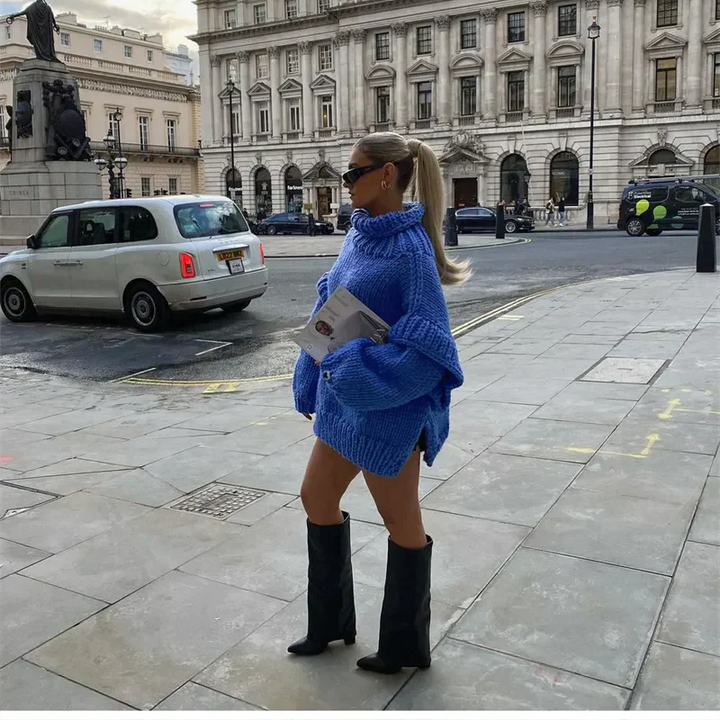 Stilla | Oversized Turtleneck sweater med lange ærmer