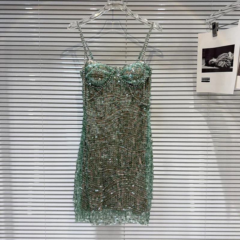 Stilla | Pynte Grøn Bustier Kjole