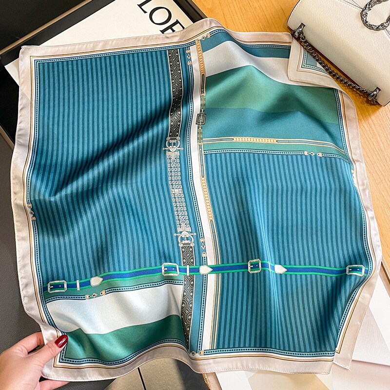Stilla | Square 100% Silke Dekoration Chic Kvinde