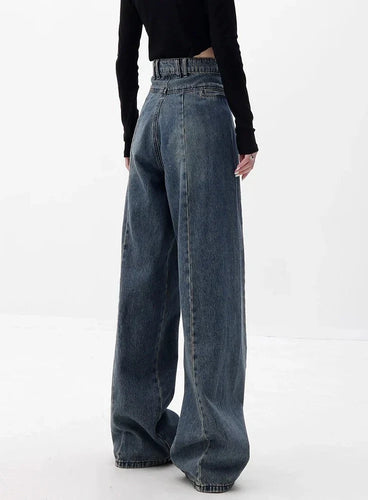 Stilla | Højtaljede Jeans Med Brede Ben