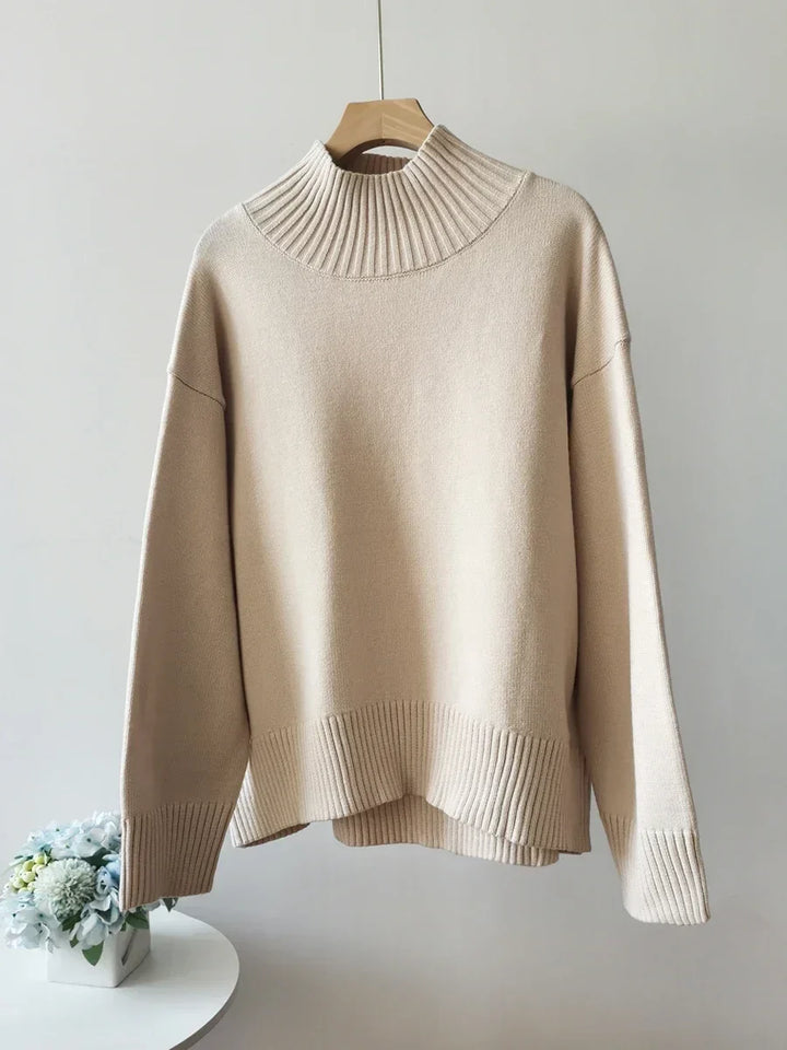 Stilla | Stilfuld Rullekrave sweater Look
