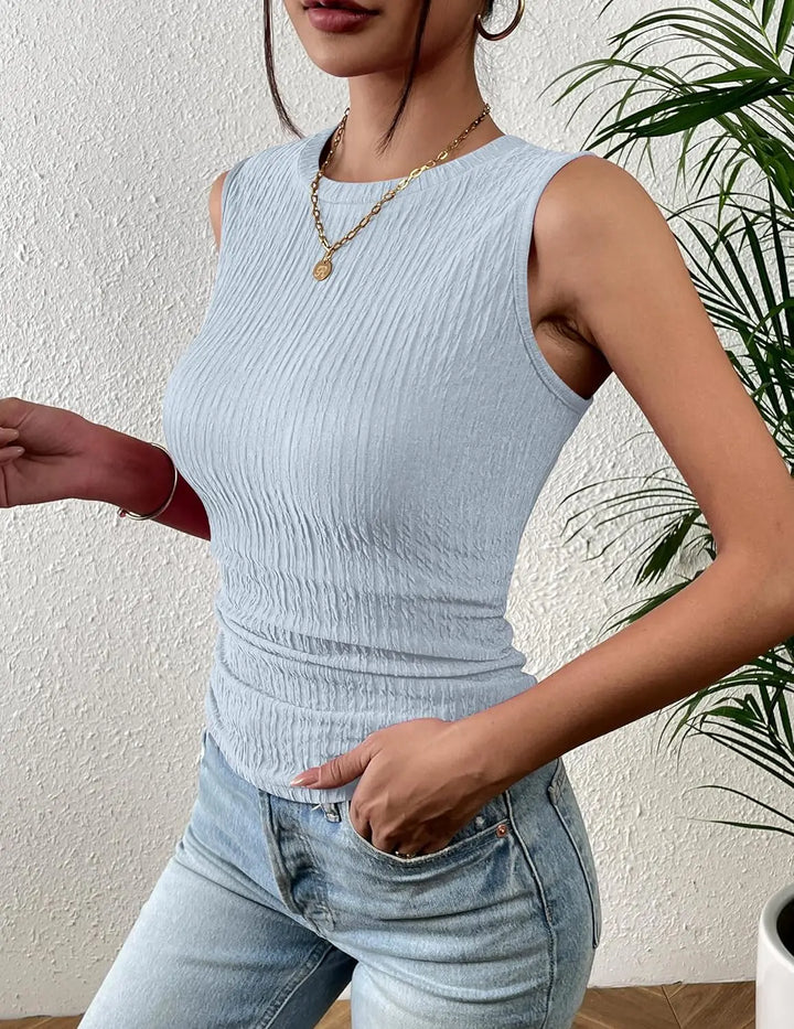 Stilla | Dame Tank Top Med Høj Halsudskæring