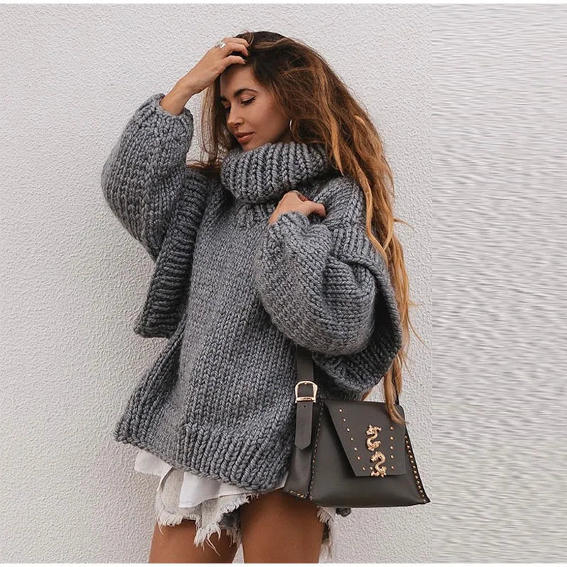 Stilla | Oversized Turtleneck sweater med lange ærmer