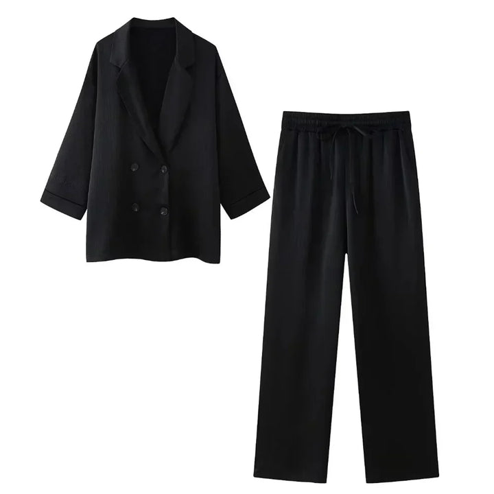 Stilla | Elegant Satin Buksedragt