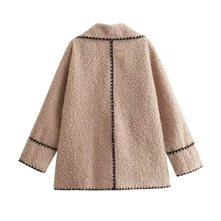 Stilla | Fleece Jakke Beige Varm og Behagelig