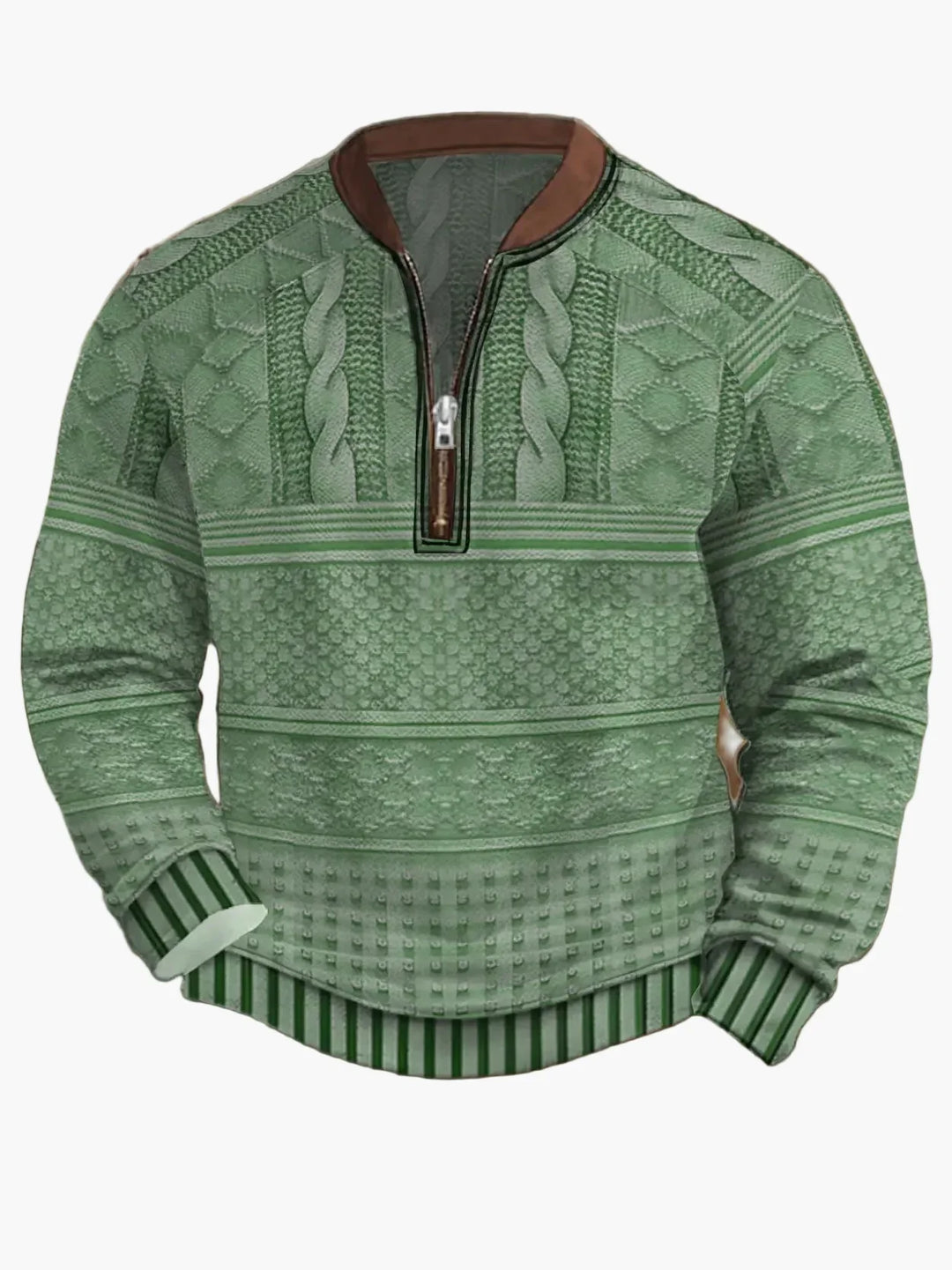 Stilla | Strikpullover med Lynlås - Moderne Fritidslook til Efterår og Forår