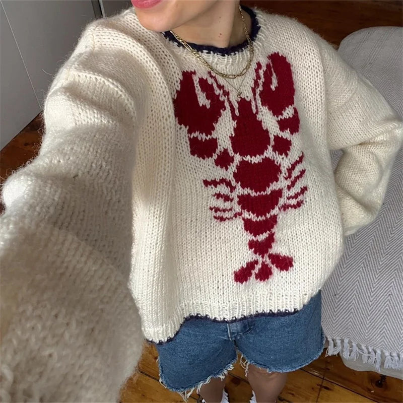 Stilla | Vintage Pullover Med Lange Ærmer Walburga Til Damer