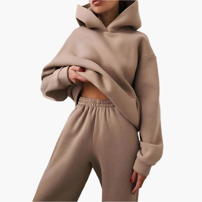 Stilla | Oversize Lounge Sæt Hættetrøje og Joggingbukser - Komfortabel Fritidslook