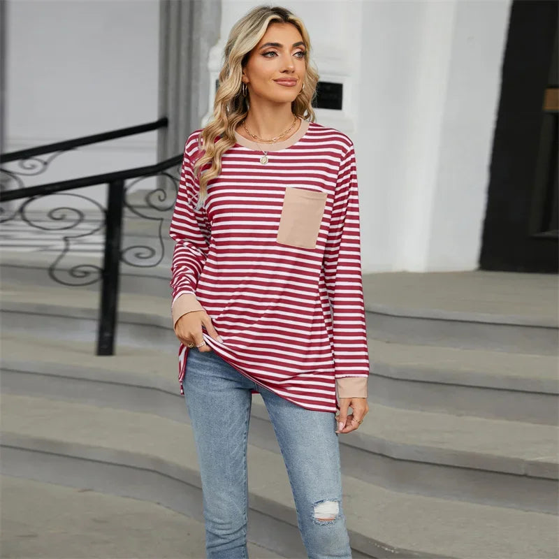 Stilla | Oversize T-shirt med striber