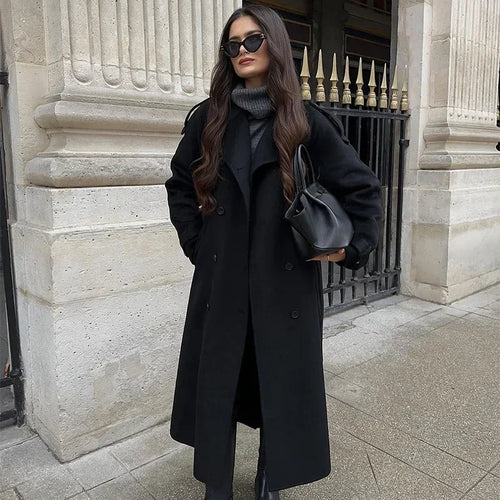 Stilla | Uldet Mid-Length/Kort Trenchcoat