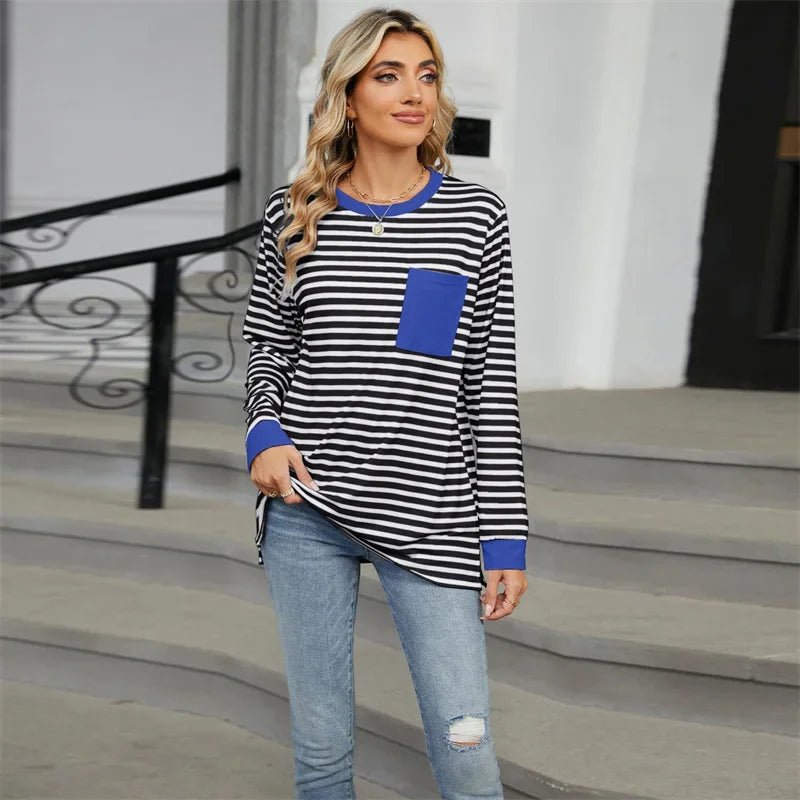 Stilla | Oversize T-shirt med striber