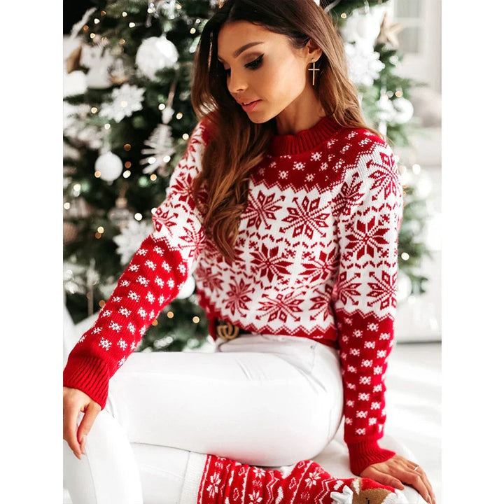 Stilla | Pullover med snefnugmotiv
