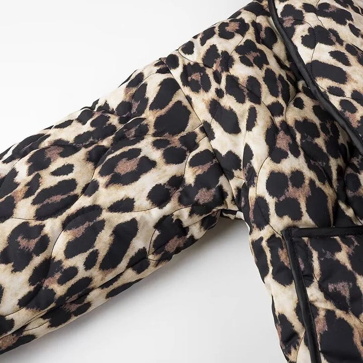 Stilla | Elegant Damjakke Med Leopardmønster