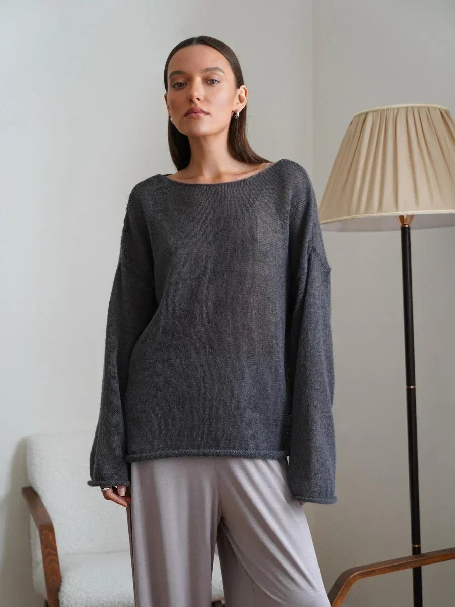 Stilla | Oversize Grovstrikket trøje