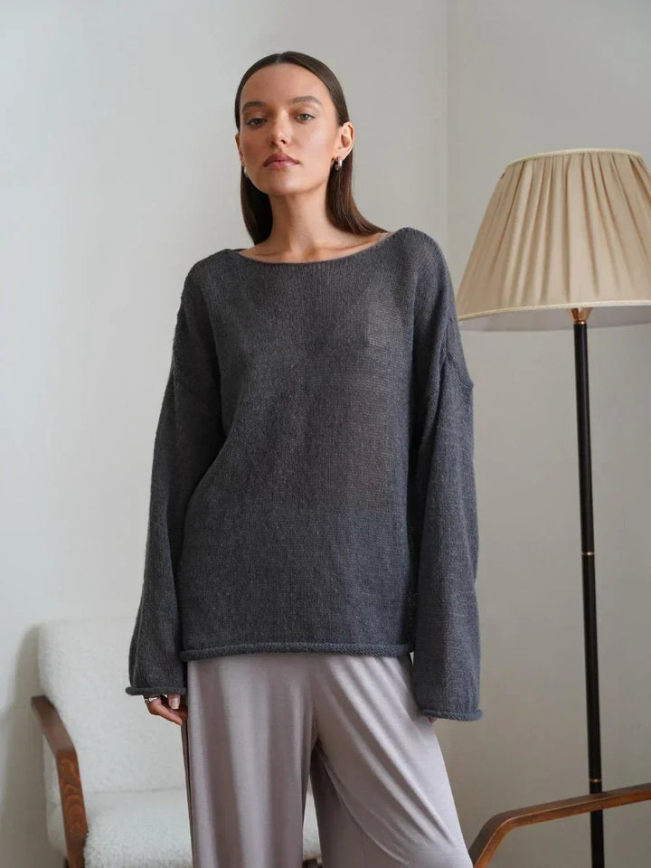 Stilla | Oversize Grovstrikket trøje
