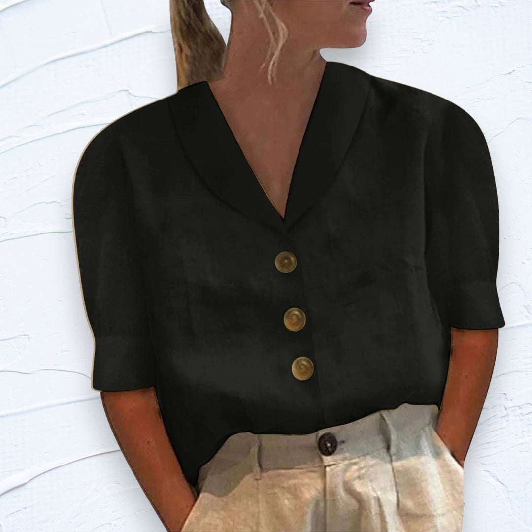 Stilla | Bomulds og Linned T-shirt