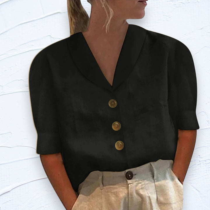 Stilla | Elegant Skjorte Med Krave Og Knapper