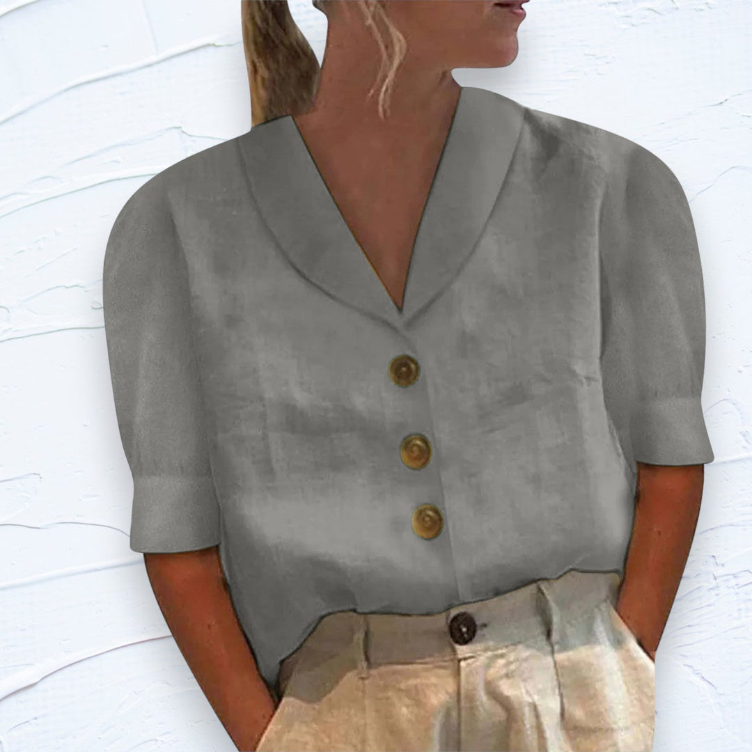 Stilla | Bomulds og Linned T-shirt