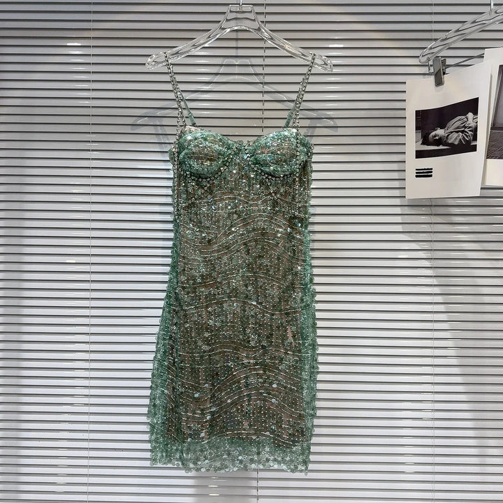Stilla | Pynte Grøn Bustier Kjole