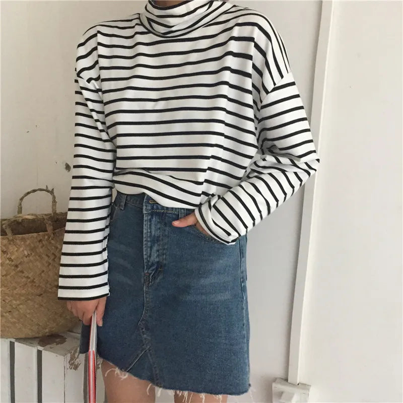 Stilla | Rullekrave sweater Durk til damer