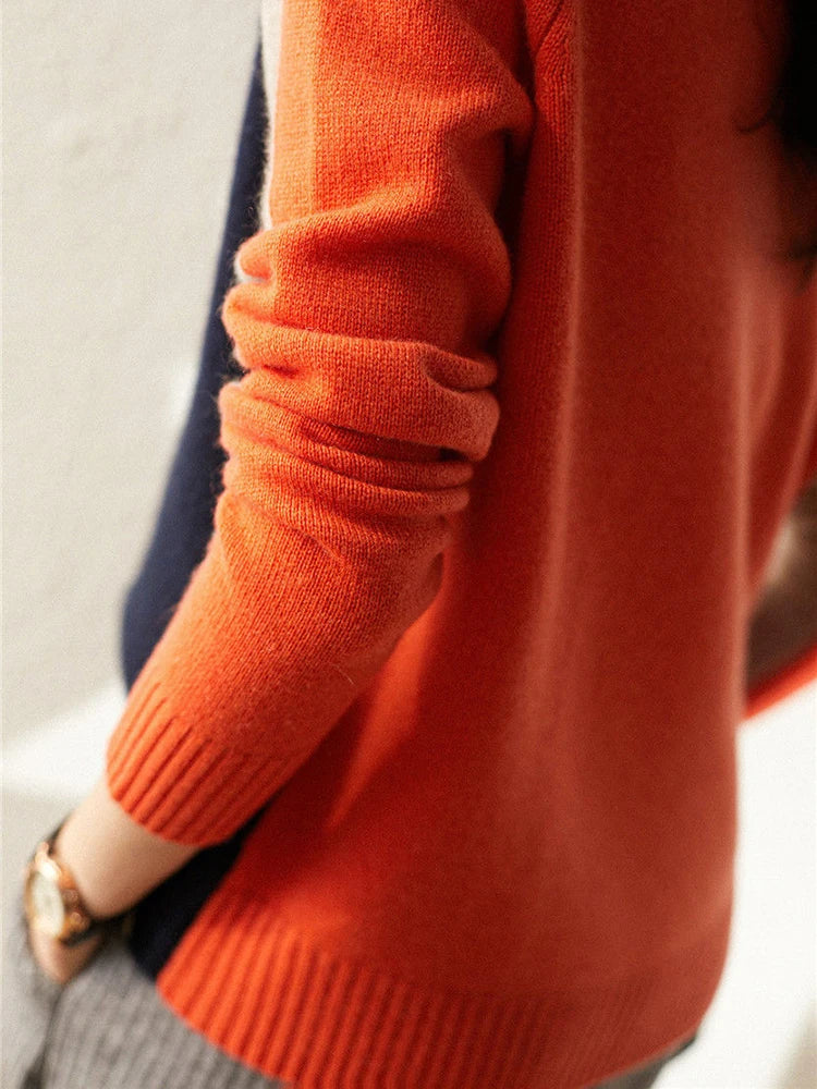 Stilla | Pullover med dristige blokfarver