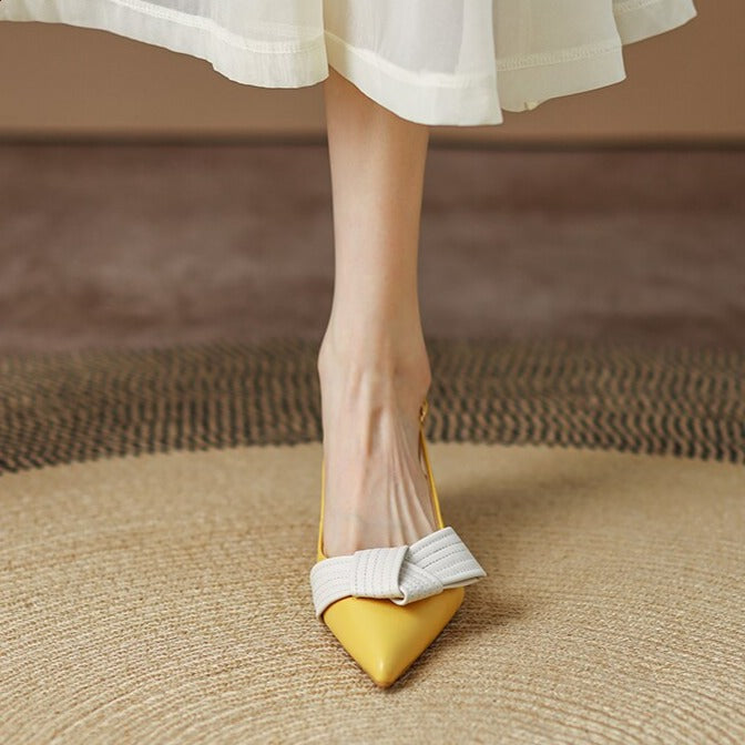 Stilla | Slingback Pumps Med Spids Tåhætte