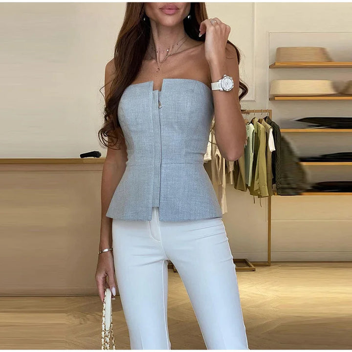 Stilla | Elegant skulderløst top
