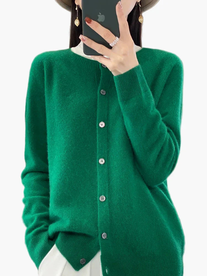 Stilla | Klassisk Strik Cardigan - Elegant Hverdagsstil til Kontor & Fritid