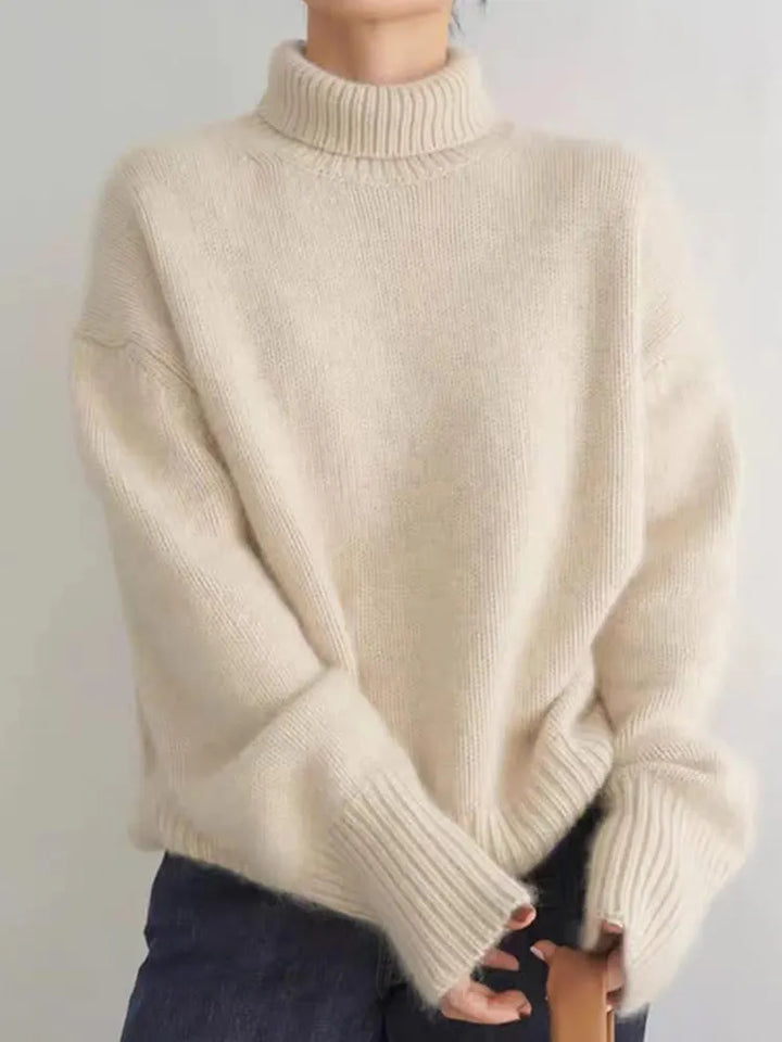 Stilla | Komfortabel rullekrave sweater lavet af strik