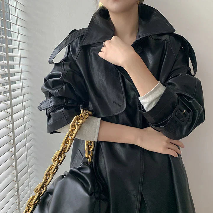 Stilla | Dame Casual Knap Trenchcoat