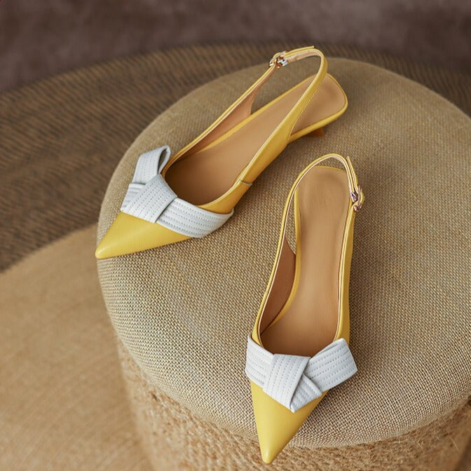 Stilla | Slingback Pumps Med Spids Tåhætte