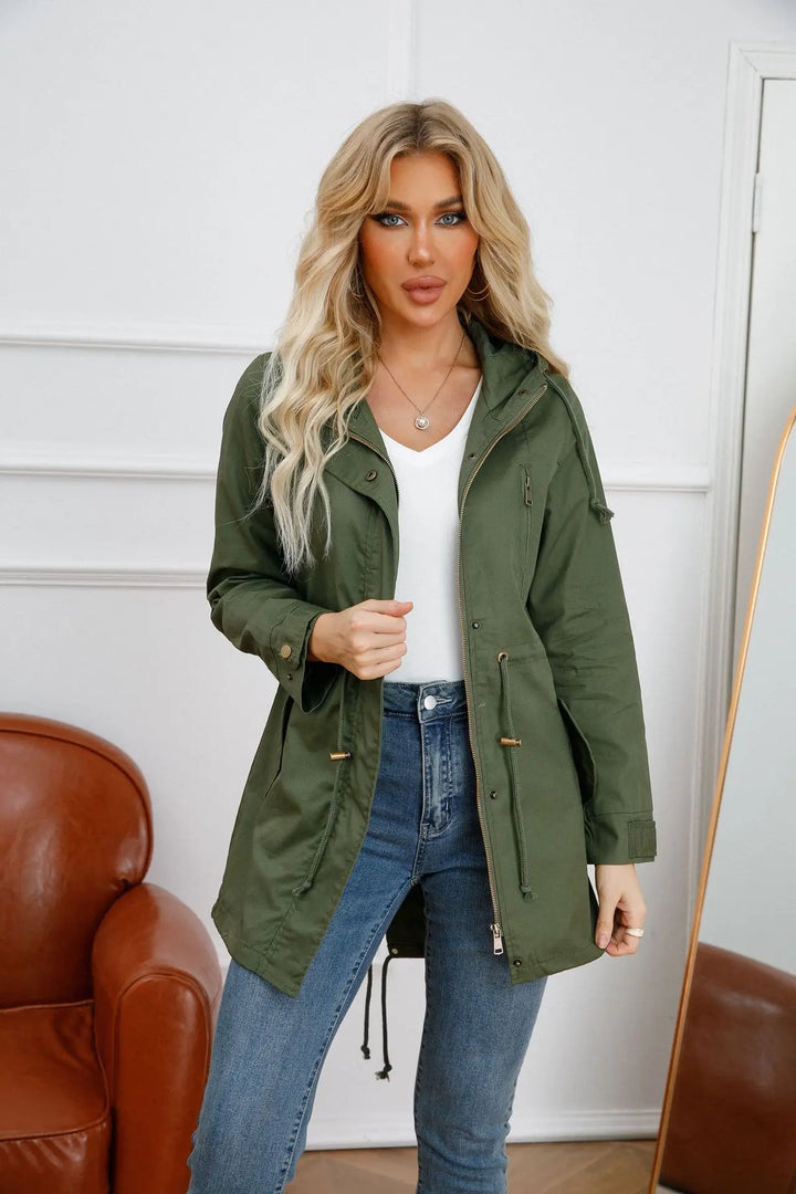 Stilla | Trenchcoat med hætte