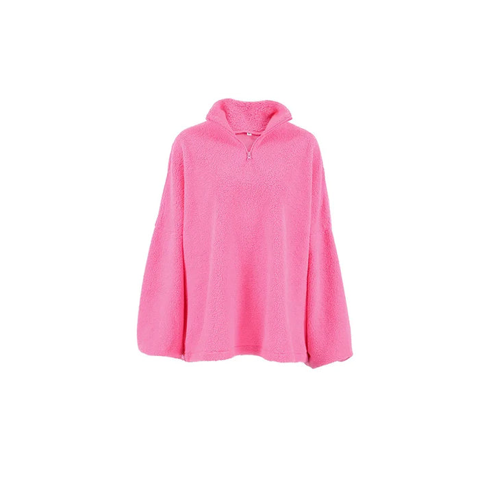 Stilla | Pink Trøje Lavet Af Strikket Lammefleece