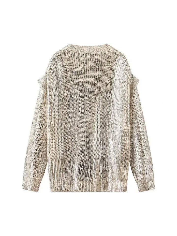 Stilla | Metallisk sweater
