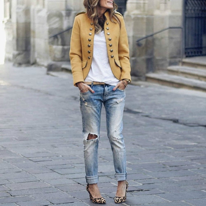Stilla | Blazer med lange ærmer og moderne knapper til et klart og trendy look