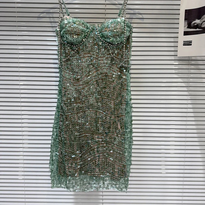Stilla | Pynte Grøn Bustier Kjole