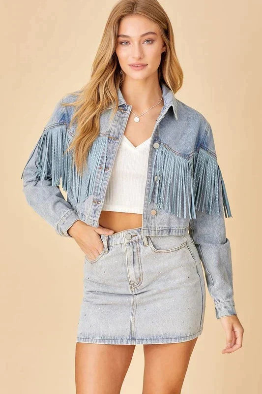 Stilla | Løs Denimjakke