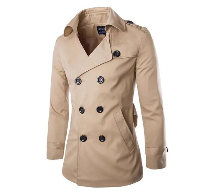 Stilla | Mænds Stilfuld Trenchcoat - Behagelig & Varm